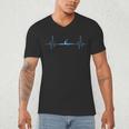 Cool Kayaking Heartbeat Canoe Boating Kayaks Outdoor Sport Men's V-Neck T-Shirt Cool Kayaking Heartbeat Canoe Boating Kayaks Outdoor Sport Men's V-Neck T-Shirt