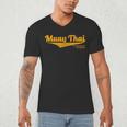Distressed Muay Thai Kickboxing MMA BJJ Thailand T-Shirt Men's V-Neck T-Shirt Distressed Muay Thai Kickboxing MMA BJJ Thailand T-Shirt Men's V-Neck T-Shirt