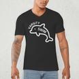 Dolphin Dolfin Varsity Swim Swim Team Swim Club Swimming Men's V-Neck T-Shirt