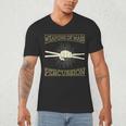 Drummer Music Drum Kit Men's V-Neck T-Shirt Drummer Music Drum Kit Men's V-Neck T-Shirt