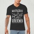 Drummer Music Drum Kit Men's V-Neck T-Shirt