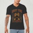 Faded Muay Thai Fighter Nak Muay Thailand Boxing Men's V-Neck T-Shirt Faded Muay Thai Fighter Nak Muay Thailand Boxing Men's V-Neck T-Shirt