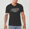 Fish Swimming Against The Current Be Yourself -Adults Kids Modern Casual Men's V-Neck T-Shirt Fish Swimming Against The Current Be Yourself -Adults Kids Modern Casual Men's V-Neck T-Shirt