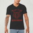 Great Muay Thai Tiger Kickboxing Martial Artist Men's V-Neck T-Shirt