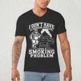 I'm Just A Drinker With A Smoking Problem Grilling BBQ Dad Men's V-Neck T-Shirt