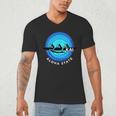 Kai Outrigger Canoe Hawaii Aloha State Paddling Retro Men's V-Neck T-Shirt