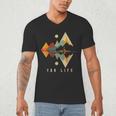 Kayak Vintage Retro Mountains Canoe Kayak Kayak Kayak Men's V-Neck T-Shirt