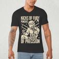 Kicks Of Fury Punches Of Precision Muay Thai Men's V-Neck T-Shirt Kicks Of Fury Punches Of Precision Muay Thai Men's V-Neck T-Shirt