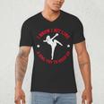 I Know I Hit Like A Girl Try To Keep Up Muay Thai Boxing Men's V-Neck T-Shirt