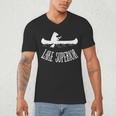Lake Superior Bear Canoe Upper Peninsula For Yooper Men's V-Neck T-Shirt