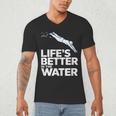 Life Is The Better In The Water Swimming Swimmers Men's V-Neck T-Shirt Life Is The Better In The Water Swimming Swimmers Men's V-Neck T-Shirt