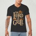 Lord Of The Grill BBQ Daddy Nerd Dad Men's V-Neck T-Shirt Lord Of The Grill BBQ Daddy Nerd Dad Men's V-Neck T-Shirt