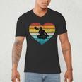 I Love Canoeing Water Sports Canoe Tour Paddling Canadian Men's V-Neck T-Shirt