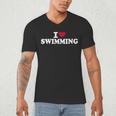 I Love Swimming Men's V-Neck T-Shirt I Love Swimming Men's V-Neck T-Shirt