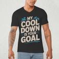 Masters Swimmer Cool Down Workout Humor Bold Swimming Men's V-Neck T-Shirt