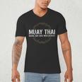 Muay Thai Begins And Ends With Respect Martial Arts Men's V-Neck T-Shirt