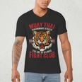 Muay Thai Thai Boxing Men's V-Neck T-Shirt