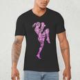 Muay Thai Thai Boxing Women Girls Children Men's V-Neck T-Shirt