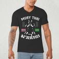 Muay Thai Brazil Brazilian Martial Arts Thai Men's V-Neck T-Shirt Muay Thai Brazil Brazilian Martial Arts Thai Men's V-Neck T-Shirt