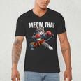 Muay Thai Cat Meow Thai Boxing Martial Art Kids Men's V-Neck T-Shirt Muay Thai Cat Meow Thai Boxing Martial Art Kids Men's V-Neck T-Shirt