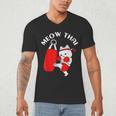 Muay Thai Cat Meow Thai Men's V-Neck T-Shirt