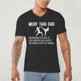 Muay Thai Dad Definition Muay Thai Father Men's V-Neck T-Shirt Muay Thai Dad Definition Muay Thai Father Men's V-Neck T-Shirt