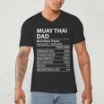 Muay Thai Dad Nutrition Facts Muay Thai Dad Men's V-Neck T-Shirt