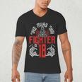 Muay Thai Fighter Is 18 Thai Boxing Muay Thai 18th Birthday Men's V-Neck T-Shirt