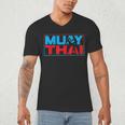 Muay Thai Fighter Boxing Martial Arts Hobby Men's V-Neck T-Shirt