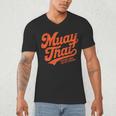 Muay Thai Fighting Muay Thai Coach Men's V-Neck T-Shirt Muay Thai Fighting Muay Thai Coach Men's V-Neck T-Shirt
