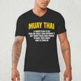 Muay Thai Martial Arts Combat Sports Men's V-Neck T-Shirt Muay Thai Martial Arts Combat Sports Men's V-Neck T-Shirt