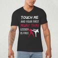 Muay Thai Martial Arts Combat Sports Self Defense Men's V-Neck T-Shirt Muay Thai Martial Arts Combat Sports Self Defense Men's V-Neck T-Shirt
