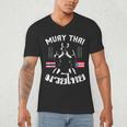 Muay Thai Puerto Rico Flag Martial Arts Thai Boxing Coach Men's V-Neck T-Shirt Muay Thai Puerto Rico Flag Martial Arts Thai Boxing Coach Men's V-Neck T-Shirt