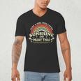 Muay Thai Shirt A Girl Who Loves Sunshine And Muay Thai Men's V-Neck T-Shirt Muay Thai Shirt A Girl Who Loves Sunshine And Muay Thai Men's V-Neck T-Shirt