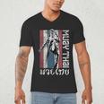 Muay Thai Shirt Thailand Flag Martial Arts Shirt Men's V-Neck T-Shirt