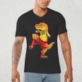 Muay Thai T-Rex Thai Boxing Men's V-Neck T-Shirt Muay Thai T-Rex Thai Boxing Men's V-Neck T-Shirt