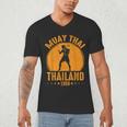 Muay Thai Thailand 1968 Slogan Sport Men's V-Neck T-Shirt