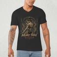 Old School Muay Thai Student Thai Boxing Fighter Men's V-Neck T-Shirt Old School Muay Thai Student Thai Boxing Fighter Men's V-Neck T-Shirt