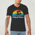 I Pee In Pools Swimmer Swimming Coach Player Graphic Men's V-Neck T-Shirt
