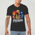 Portaging Canoe Wilderness Adventure Scenic Graphic Men's V-Neck T-Shirt