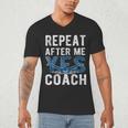 Repeat Yes Swim Coaching Swimming Coaches Men's V-Neck T-Shirt Repeat Yes Swim Coaching Swimming Coaches Men's V-Neck T-Shirt