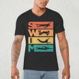 Retro Vintage Swimming For Swimmers Men's V-Neck T-Shirt