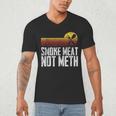 Smoke Meat Not Meth Grilled BBQ Dad Brisket Grilling Men's V-Neck T-Shirt