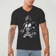 Strong Muay Thai Gorilla Thai Boxing And Fighting Men's V-Neck T-Shirt Strong Muay Thai Gorilla Thai Boxing And Fighting Men's V-Neck T-Shirt