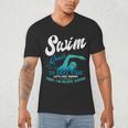 Swim Coach Swimming Lesson Sport Professional Instructor Men's V-Neck T-Shirt Swim Coach Swimming Lesson Sport Professional Instructor Men's V-Neck T-Shirt