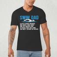 Swim Dad Definition Swimming Dad Of A Swimmer Father Men's V-Neck T-Shirt Swim Dad Definition Swimming Dad Of A Swimmer Father Men's V-Neck T-Shirt