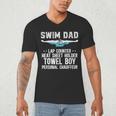 Swim Dad Definition Swimming Dad Of A Swimmer Dad Men's V-Neck T-Shirt Swim Dad Definition Swimming Dad Of A Swimmer Dad Men's V-Neck T-Shirt