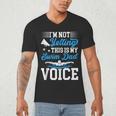 Swim Dad Voice Swimming Dad Of A Swimmer Father Men's V-Neck T-Shirt