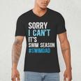 Swim Season Swim Dad Of A Swimmer Father Swimming Dad Men's V-Neck T-Shirt Swim Season Swim Dad Of A Swimmer Father Swimming Dad Men's V-Neck T-Shirt