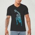 Swim Sport Athletes Swimmer Dad Boys Competitive Swimming Men's V-Neck T-Shirt